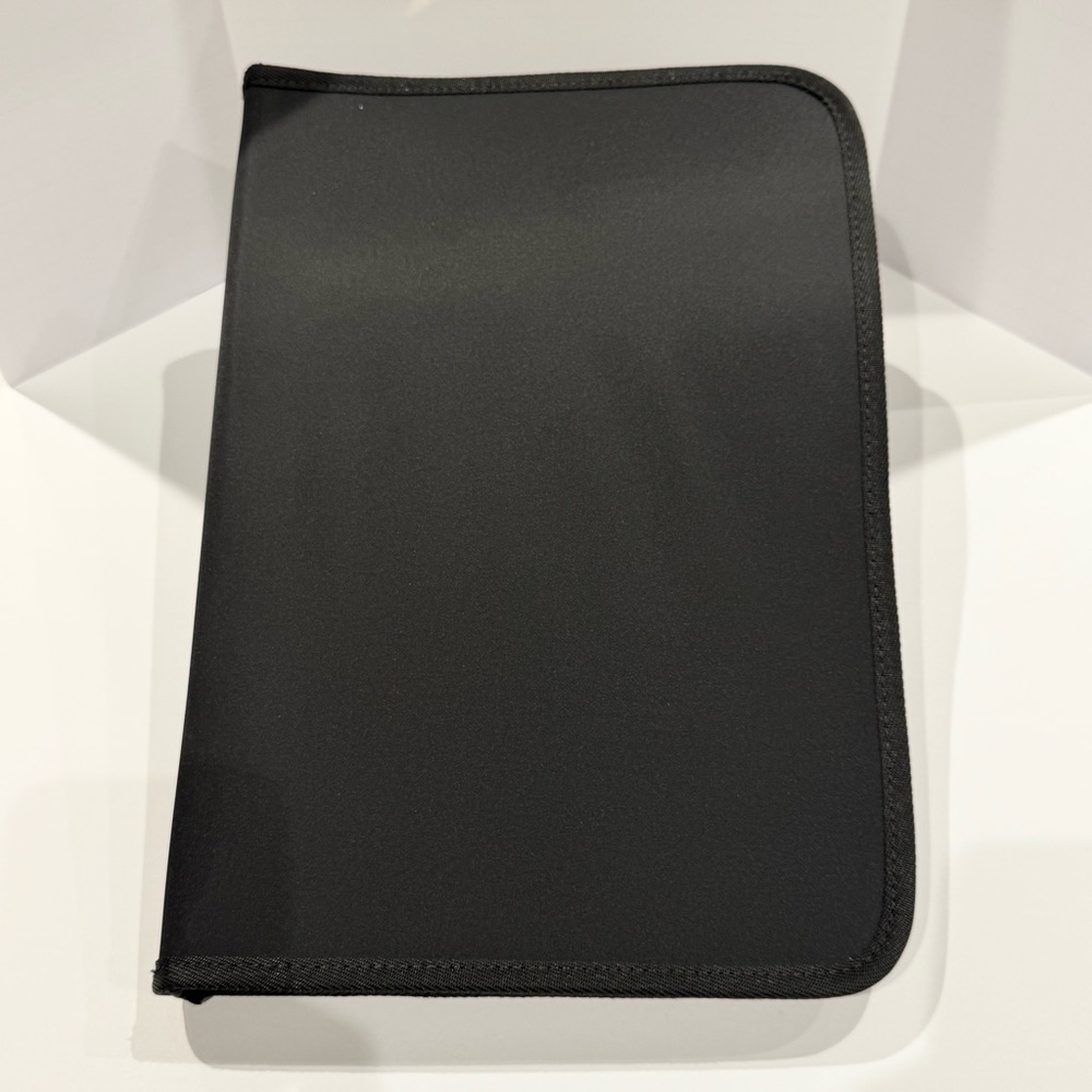NEW Estarer Black Zip-Up Expandable File Folder Portfolio